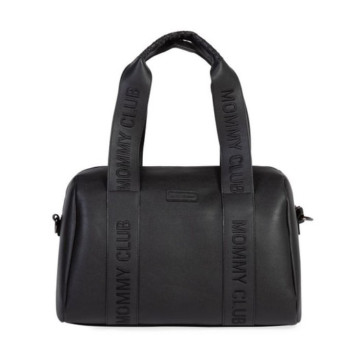 Bolso Childhome Mommy Club Signature Vegan leather Negro