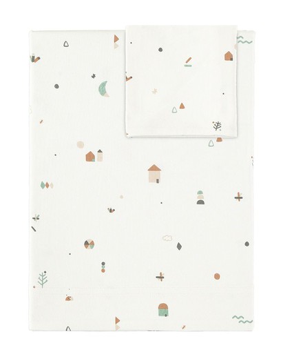 Juego de sábanas Babyclic Forest (70 x 140 cm)