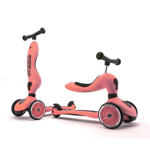 Patinete 2 en 1 Scoot and Ride Highwaykick Peach