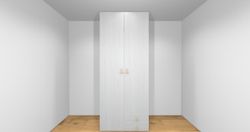 Armario Ros 1 puerta larga, 1 puerta pequeña y 2 cajones derecha