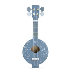 *Banjo de madera Label Label azul