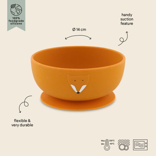Bol de silicona con ventosa Trixie Fox