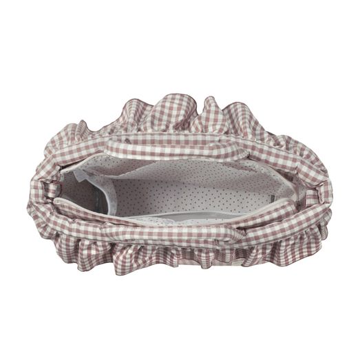 Bolsa canastilla Walking Mum Praliné vichy Moka