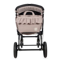Bolsa canastilla Walking Mum Praliné vichy Moka
