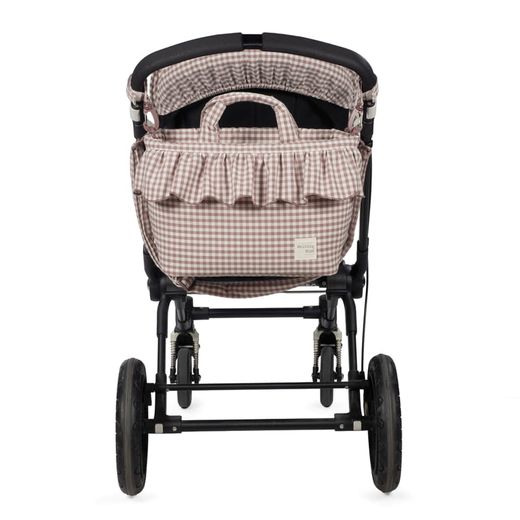 Bolsa canastilla Walking Mum Praliné vichy Moka