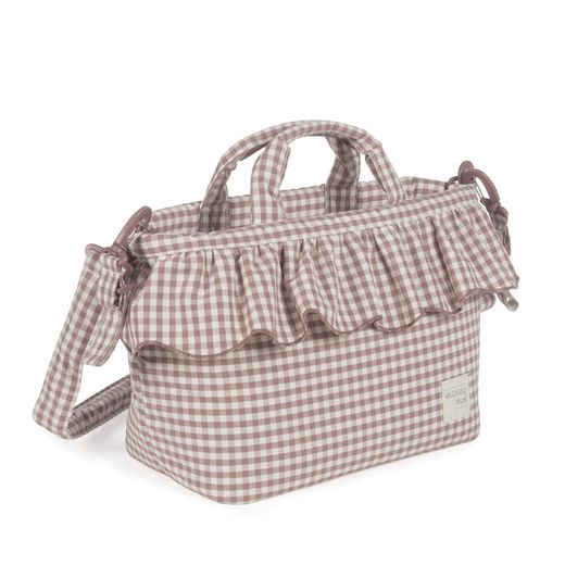 Bolsa canastilla Walking Mum Praliné vichy Moka