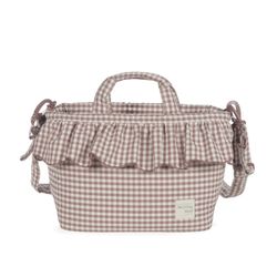 Bolsa canastilla Walking Mum Praliné vichy Moka
