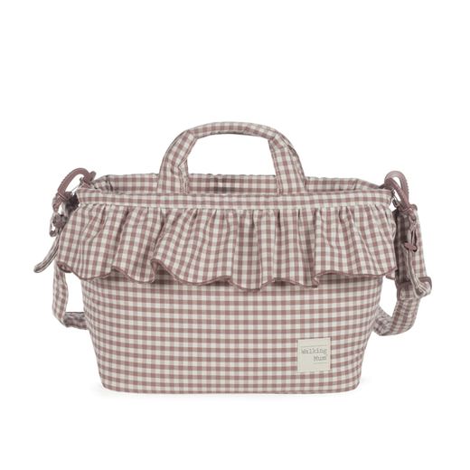 Bolsa canastilla Walking Mum Praliné vichy Moka