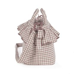 Bolsa canastilla Walking Mum Praliné vichy Moka