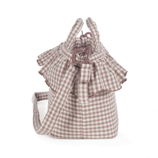 Bolsa canastilla Walking Mum Praliné vichy Moka