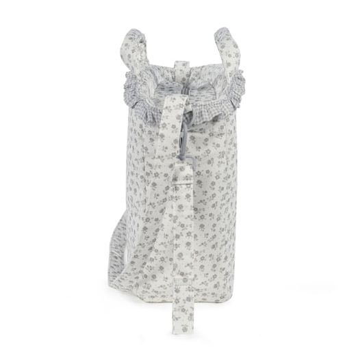 Bolsa canastilla Pasito a Pasito Little Bloom flor gris