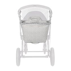 Bolsa canastilla Pasito a Pasito Little Bloom flor gris