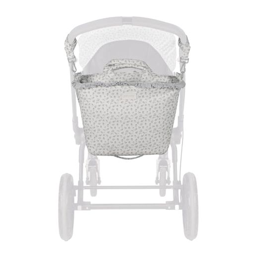 Bolsa canastilla Pasito a Pasito Little Bloom flor gris