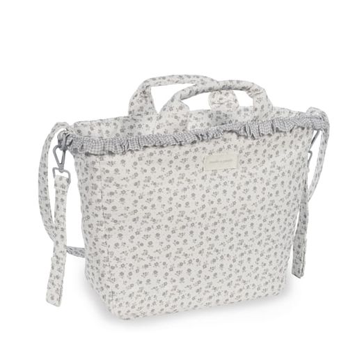 Bolsa canastilla Pasito a Pasito Little Bloom flor gris