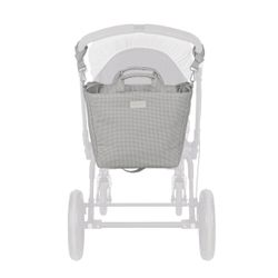 Bolsa canastilla Pasito a Pasito Little Bloom vichy gris