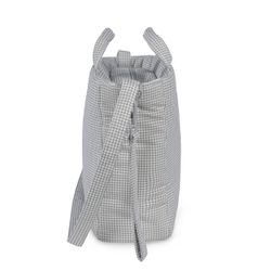 Bolsa canastilla Pasito a Pasito Little Bloom vichy gris