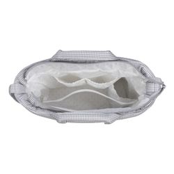 Bolsa canastilla Pasito a Pasito Little Bloom vichy gris