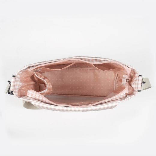Bolsa canastilla Walking Mum I Love vichy rosa