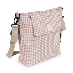 Bolsa canastilla Walking Mum I Love vichy rosa