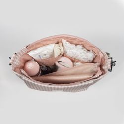 Bolsa canastilla Walking Mum I Love vichy rosa
