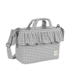 Bolsa canastilla Walking Mum  Praliné Vichy Matcha