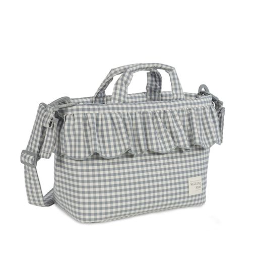Bolsa canastilla Walking Mum  Praliné Vichy Matcha