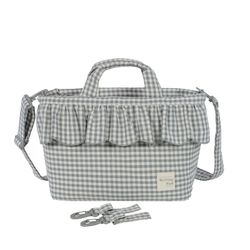 Bolsa canastilla Walking Mum  Praliné Vichy Matcha
