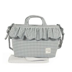 Bolsa canastilla Walking Mum  Praliné Vichy Matcha