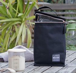 Bolsa isotérmica Beaba negro - rosa