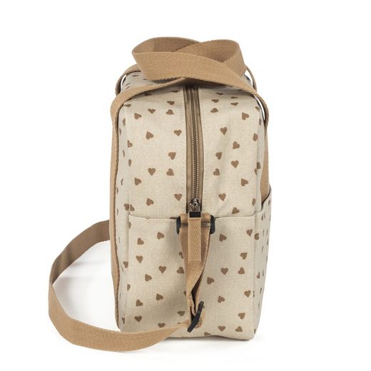 Bolsa térmica Walking Mum Corazones Poppy Canela