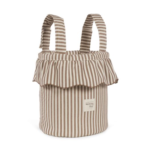 Bolso Bucket Walking Mum Rayas Moka