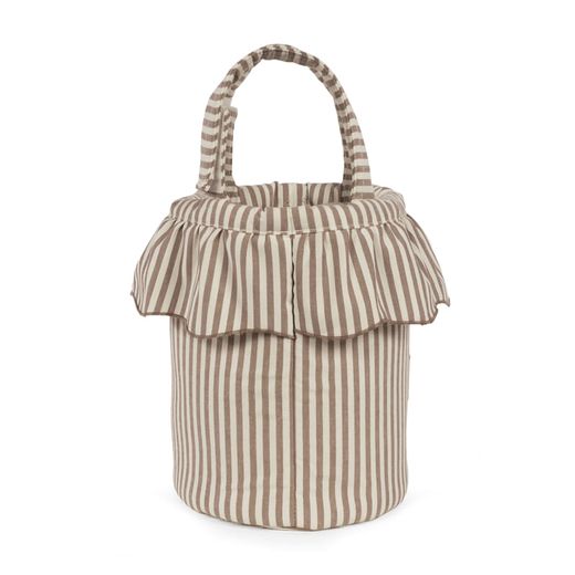 Bolso Bucket Walking Mum Rayas Moka