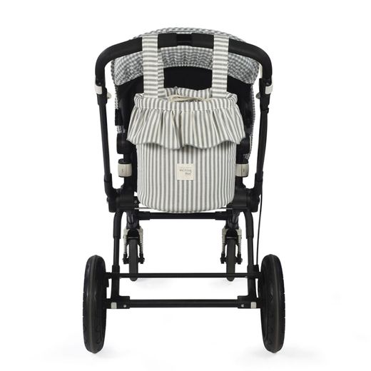 Bolso Bucket Walking Mum Rayas Matcha