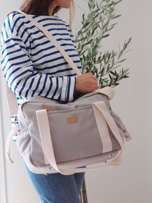 Bolso cambiador Beaba Paris Gris