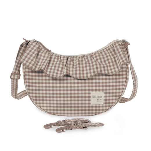 Bolso crosbody Gondola Walking Mum Praliné Vichy Moka