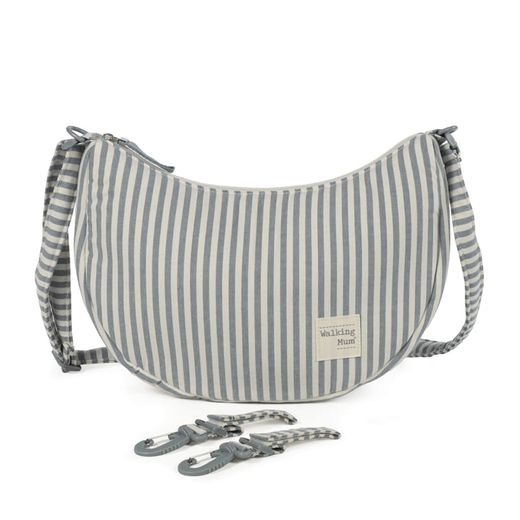 Bolso crosbody Gondola Walking Mum Preliné Rayas Matcha