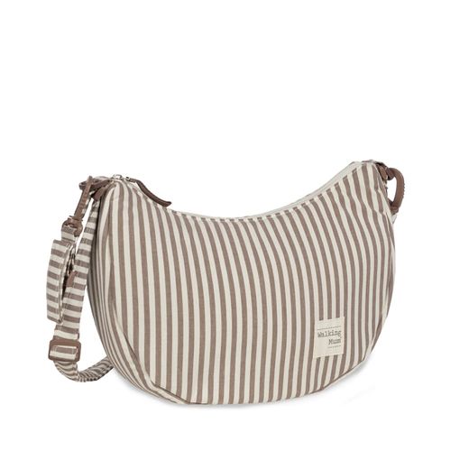 Bolso Crossbody Gondola Walking Mum Praliné Rayas Moka