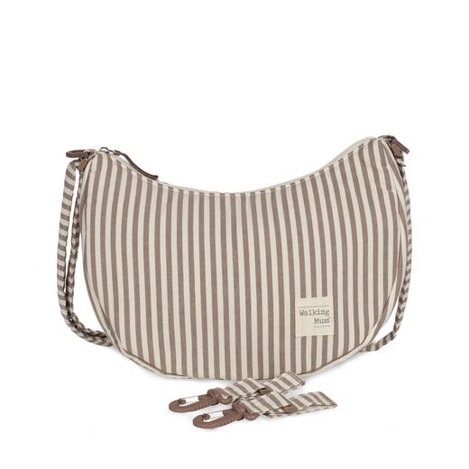 Bolso Crossbody Gondola Walking Mum Praliné Rayas Moka