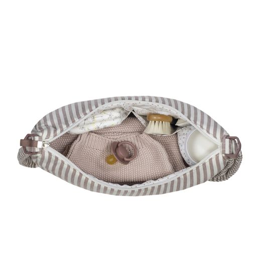 Bolso Crossbody Gondola Walking Mum Praliné Rayas Moka