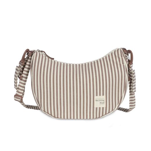 Bolso Crossbody Gondola Walking Mum Praliné Rayas Moka