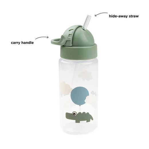 Botella con caña DonebyDeer Clouds green