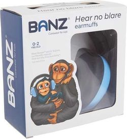 Cascos anti-ruido BANZ 0-3 azul pastel