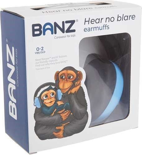 Cascos anti-ruido BANZ 0-3 azul pastel