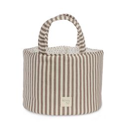 Cesta organizadora Walking Mum Praliné Rayas Moka