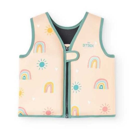 Chaleco flotador Btbox Rainbow Cream - Talla XS 11-15 kg