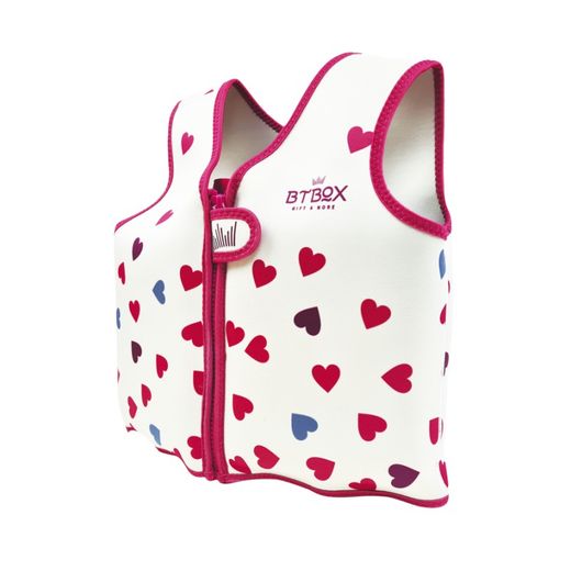 Chaleco flotador Btbox Corazones - Talla S 14-20 kg