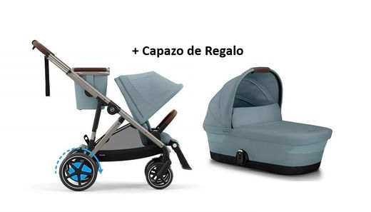 Cochecito 2 piezas E-Gazelle S Stormy Blue