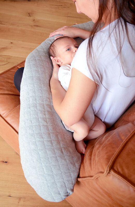 Cojín de lactancia Beaba Fleur de coton Grey