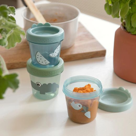 Contenedor de alimentos DonebyDeer Croco Green