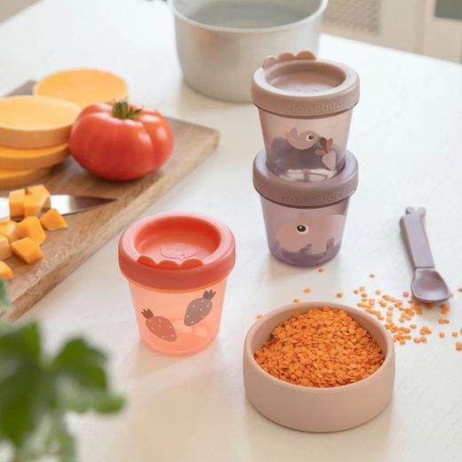 Contenedor de alimentos DonebyDeer Ozzo Papaya